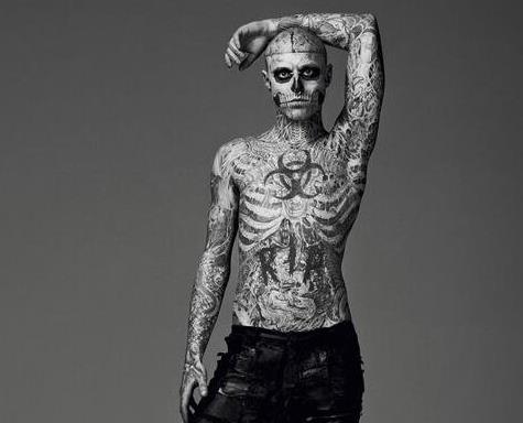 瑞克·格内斯特：世界上纹身最帅的男人，被称僵尸男孩