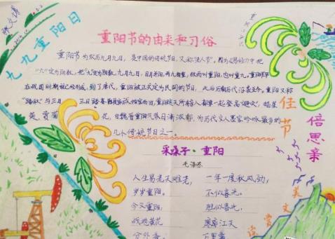 2018重阳节小学生手抄报图片内容推荐（图）