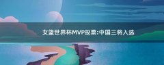 女篮世界杯MVP投票:中国三将入选
