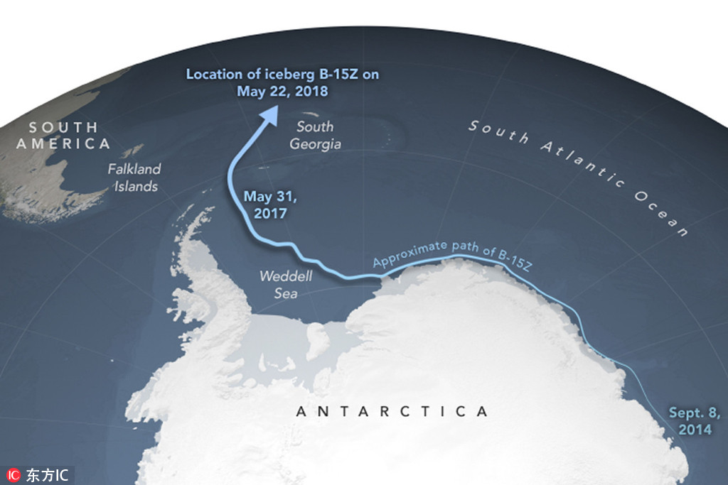 这个有史以来最大的冰山正消失（图）